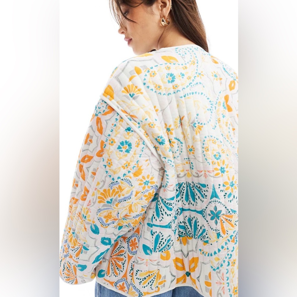 ASOS Multicolor Patterned Puffer Jacket - Picture 4 of 5